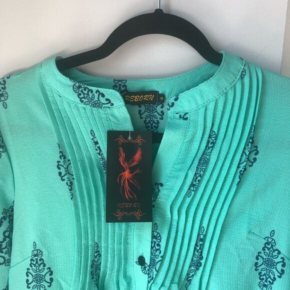 New Reborn Patterned Summer Beach Dress / Tunic / Swim Cover-up - Small - Picture 3 of 7